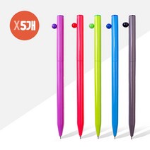 롤리팝 국산롤리팝볼펜 (0.7mm/1자루) X 5개_98589EA, 쿠팡 하늘, 쿠팡 본상품선택