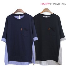 해피통통 와끼 라벨 반팔티