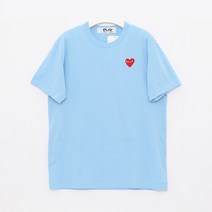 [꼼데가르송] [까르피] P1T2721 BLUE 레드하트 티셔츠