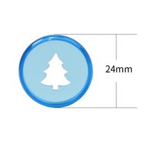 스노우보드바인딩부품 스노우보드바인딩 버튼바인딩 플라스틱 바인딩 링 크리스마스 트리 패턴 100 pcs24m, 10 Jelly blue