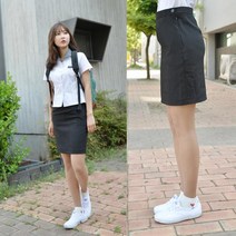 마롱패션 하복 스판 블랙 교복 치마 스커트 쇼핑몰 여자