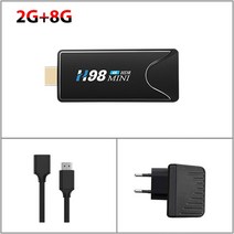 제이즈 H98 미니 스마트 TV 스틱 2.4G amp 5G 와이파이 미디어 플레이어 4K HDR H.265 비디오 BT4.0 Allwinner H313 안드로이드 10 박스 2G, [02] Eu 플매트 카펫 러그, [01] 2G 8G
