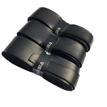 테니스그립커버 1pc zarsia pu 라켓 핸들 라켓 pu 가죽 스쿼시 핸드, 검은색