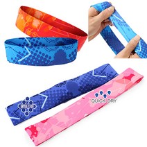 EZEN 쿨 헤어밴드 접촉냉감소재 2중밴드 남녀공용, 트라이오렌지