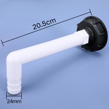 s60x6 ibc 탱크 어댑터 정원 호스 수도꼭지 연장 커넥터 물 탱크 어댑터 피팅 1pcs, 열하나