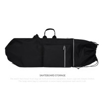 보드백 더블보드의 가벼운 방수 요가백 헬스 서핑보드백 대용량 양 어깨 오리발 가방, 90Cm(30-34인치)블랙