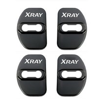 자동차 엠블럼 레터링 로고 마크 뱃지 호환 LADA VESTA XRAY 로고 자동 스타일링 장식 용 도어 잠금 커버, 07 021-XRAY-Black