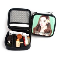 에나멜 소녀 일러스트 파우치 중형