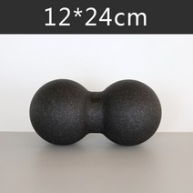 토구 트라택 피트니스 마사지 볼 세트 요가 롤러 라크로스, 블랙 12-24cm