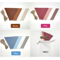 아미츠 캠핑 가죽 가랜드 생일축하 백일 만삭촬영 파티 아이..., 선택:핑크