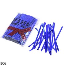 800 개 8cm 10cm 골드/실버 메탈릭 트위스트 타이 와이어 씰링 바인딩 플라스틱 첼로 롤리팝 캔디 가방 파, 06 B06_01 8cm_01 about 800pcs