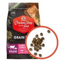 II 2024년자 최신제품 II 치킨수프 그레인프리 캣 연어와 콩 5.44KG / 고양이음식 대용량사료