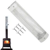 펠렛난로 캠핑용캠핑 스토브 파이프 트리플 월 굴뚝 텐트용 그물망형 펠렛 벽난로용 보일러, 01 WHITE