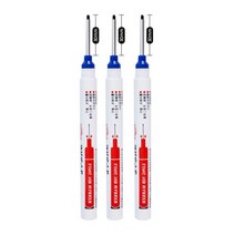 타이어펜 마커펜 긴티브 딥 홀 헤드 마킹 펜 3 1 개 30mm 욕실 장식 검정 방수 잉크 목재 작업용, 02 3pcs Blue 30mm