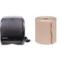San Jamar 클래식 Ele남성 t 플라스틱 레버 롤 타월 디스펜서 블랙 펄, Dispenser + Roll Towels