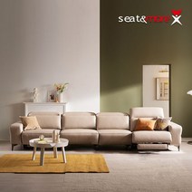 시트앤모어 로렌스 전동 6인 내추럴 세미아닐린 가죽 리클라이너 소파, 포레스트그린, 포레스트그린
