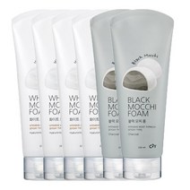 C2Y 대용량 모찌 휩 폼클렌저 220ml X 3개 (건성/지성 선택가능), 2개, 화이트2개+블랙1개