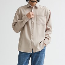 오버핏 셔츠 데일리 폴리 카라 베이직 남방