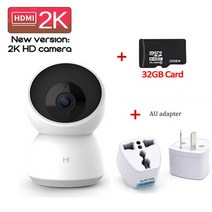 애견모니터 베이비모니터 무선cctv Xiaomi-스마트 카메라 A1 1296P ip 와이파이 나이트 비전 360 각도 비디, 08 AU plug add 32GB