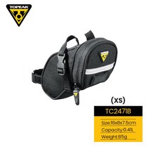 오르트립 새들백 자전거 안장가방 TOPEAK 자전거 안장 가방 3M 반사 스트립 사이클링 튜브 후면 테일 시트, 옵션 번호 (01) - XS CT2741B
