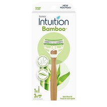 Schick Intuition Bamboo 쉬크 대나무핸들 1개 면도날 3개 세트
