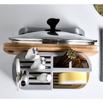 칼 꽂이 보관 블럭 도마걸이 멀티 주방 수납정리 (그레이), 그레이 x 1개