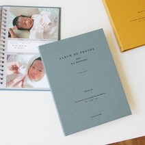 셀프 포토북 아기 성장 앨범 일기 커플사진첩 4x6 사진첩, 라이트 그레이