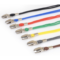 칼라 클립형 목걸이줄 사원증 방문증 심플 목걸이형, 상품선택, 빨강