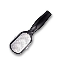 발각질제거기 풋파일 전동각질제거기 스테인레스 스틸 휴대용 rasp 페디큐어 발 파일 굳은살 제거제 죽은 피부 발 스크레이퍼 발 강판 스크러버 습식 건조, 검은색