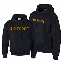 기모 후드티 옐로우 블랙 AIR FORCE후드 후드집업 후드티 티셔츠 후드티셔츠 맨투맨 남자후드티 커스텀티셔츠 커스텀 커스텀제작