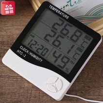 thermo hygrometer J619 디지털온습도계 탐침온도계 실내온도계습도계, 1세트