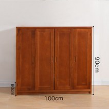 키큰이불장 침실 장롱 코너형 옷장 이불장 틈새 장농 장농장롱 소형장롱 안방이불장 미닫이, 브라운100 x 60 x 90 cm