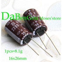 35v 2200 미크로포맷 /- 20% 커패시턴스 100% 오리지널 뉴 오디오 커패시터 전해 방사형 16x25mm, [04] 2200uf-50pcs