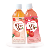 스위츠 녹차 음료 500ml 24개입(복숭아 12개+자두 12개), 녹차음료500ml24개입(복숭아 12개+자두 12개)