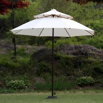 매직코리아 파라솔킹260+심플블랙베이스16kg/국산 야외파라솔, 커피