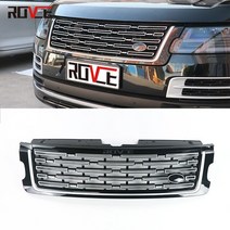 랜드로버 레인지로버 보그 2018-2022 프론트 그릴 라디에이터 메쉬 2023 상단 범퍼 레이싱, 실버 그릴