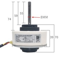 팬 모터 Midea 인버터 에어컨용 실내 유닛 WZDK30-38G(RD-310-30-8T)DC310V 30W DC 팬 브러시리스 모터 컨, 한개옵션0
