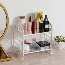 테이블 정리 2단 미니 선반(화이트)