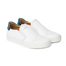New PorPored Rebecca White Blue Slip on