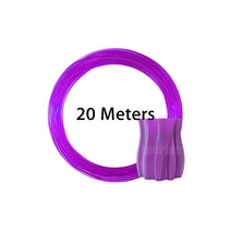 LeoPlas-1.75mm 10 및 20 m 투명 PETG 필라멘트 샘플 3D 프린터 펜소모품 인쇄 용품 플라스틱 소재, 18 Clear Purple 20m 60g