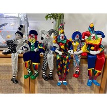삐에로 광대 인형 핸드메이드 다양한 디자인, 흑백 천사 (41cm)