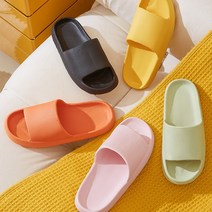 1+1 층간소음 실내화 거실화 사무실 룸슈즈 학생 슬리퍼, 2개, 오렌지+핑크