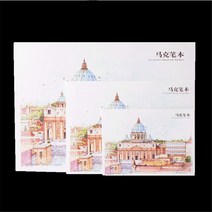 어반스케치 전문 마커 펜 종이 스케치북 그래피티 핸드 드로잉 책 아티스트 용품 A3 A4 A5, 01 Marker Pen Paper_01 A5