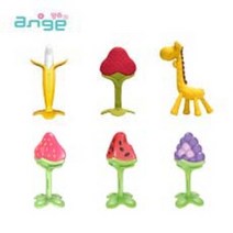 앙쥬 베스트 치발기 2종 (선택) + 케이스 2p + 집게홀더 2p 세트, 바나나+3D포도