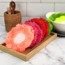 엘이케이 아크릴 수세미 꽃, 1개입x12개