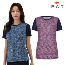 PAT 플라워 라운드 티셔츠 1H45384
