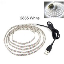 Usb Led 스트립 조명 Tv Rgb 컨트롤러 블루투스 LED 5050 15m 방 장식, 2835 White, Non Waterproof