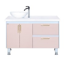 HB-1202모노다리형하부장/하나바스/민트 핑크 베이지 하부장/수납장/욕실하부장/오픈형하부장/세면대장, 모노베이지, 우볼, 1개