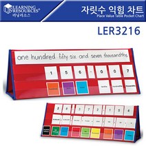 스마트한 [러닝리소스] LER3216 자릿수 익힘 차트 Place Value Tabletop Pocket Chart