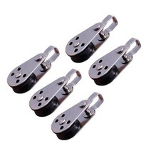 등산 로프 316 스테인레스 스틸 풀리 60mm 와이어 크레인 블록 2mm 8mm 행잉 견인 휠 125 개, 1PCS
